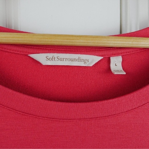 Soft Surroundings Bonair Top Large Coral - Picture 2 of 4